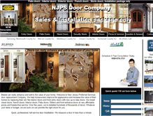 Tablet Screenshot of njreplacementdoors.com